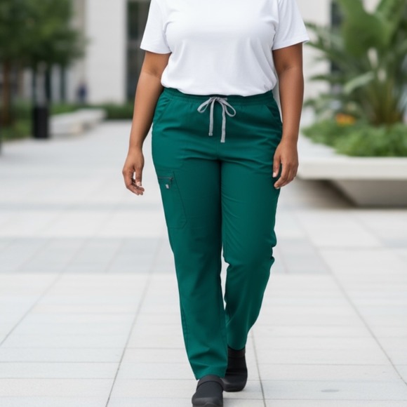 FIGS | Yola Scrub Pants Green Size XXL Professional Healthcare Medical Uniform - Picture 1 of 7